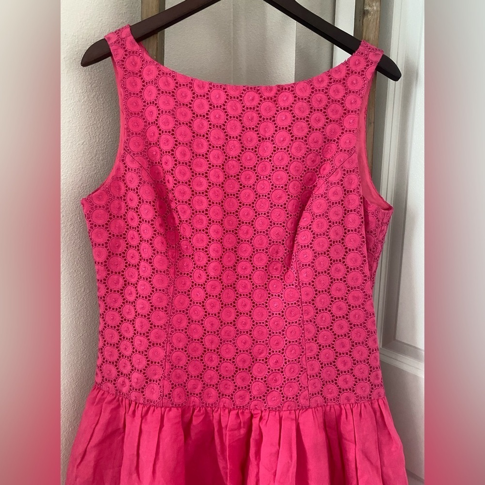Eliza J - Lace Pink Drop Waist Mini Dress - Size 12 - Picture 2 of 5